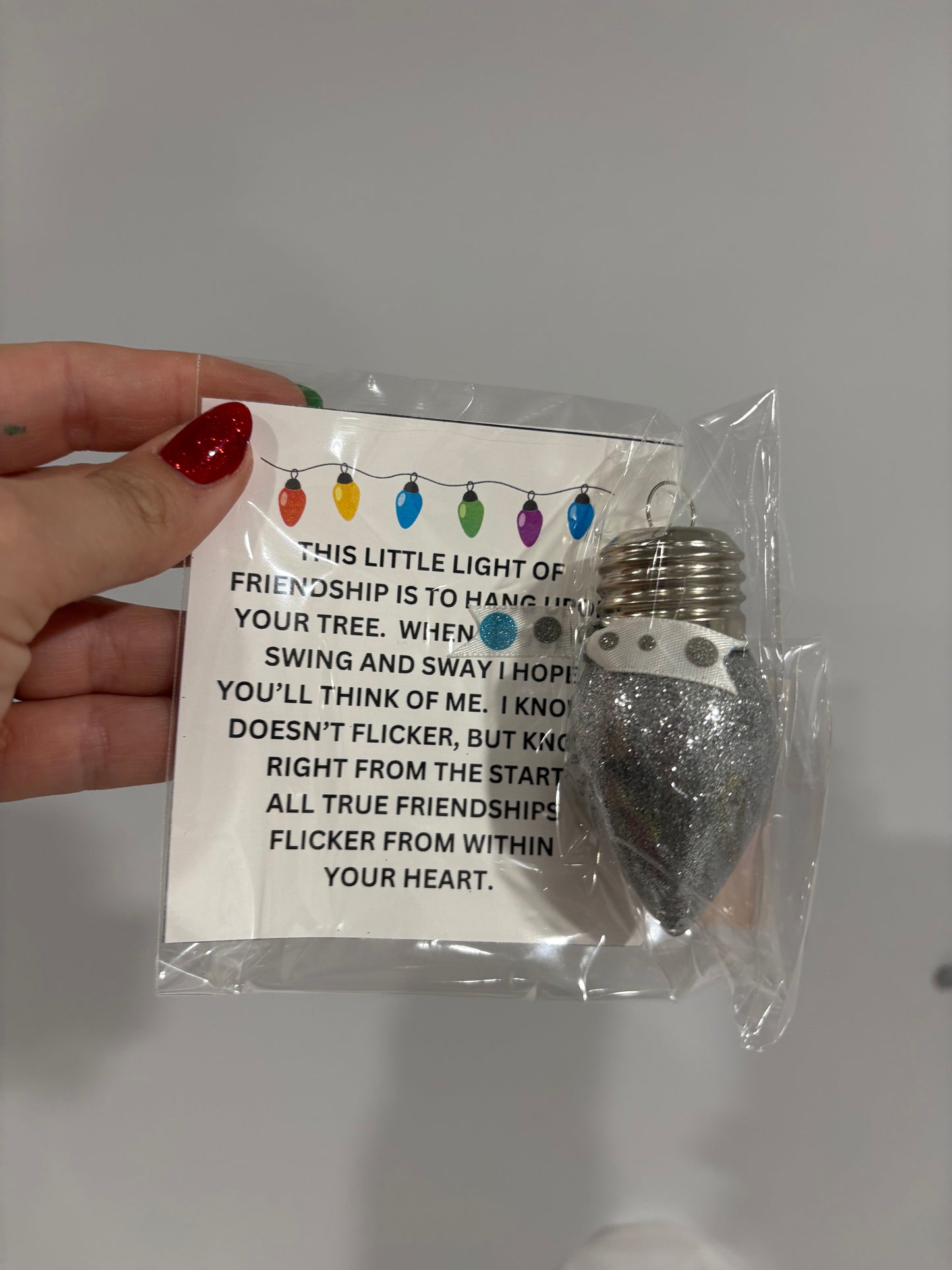 Glitter Light Ornaments