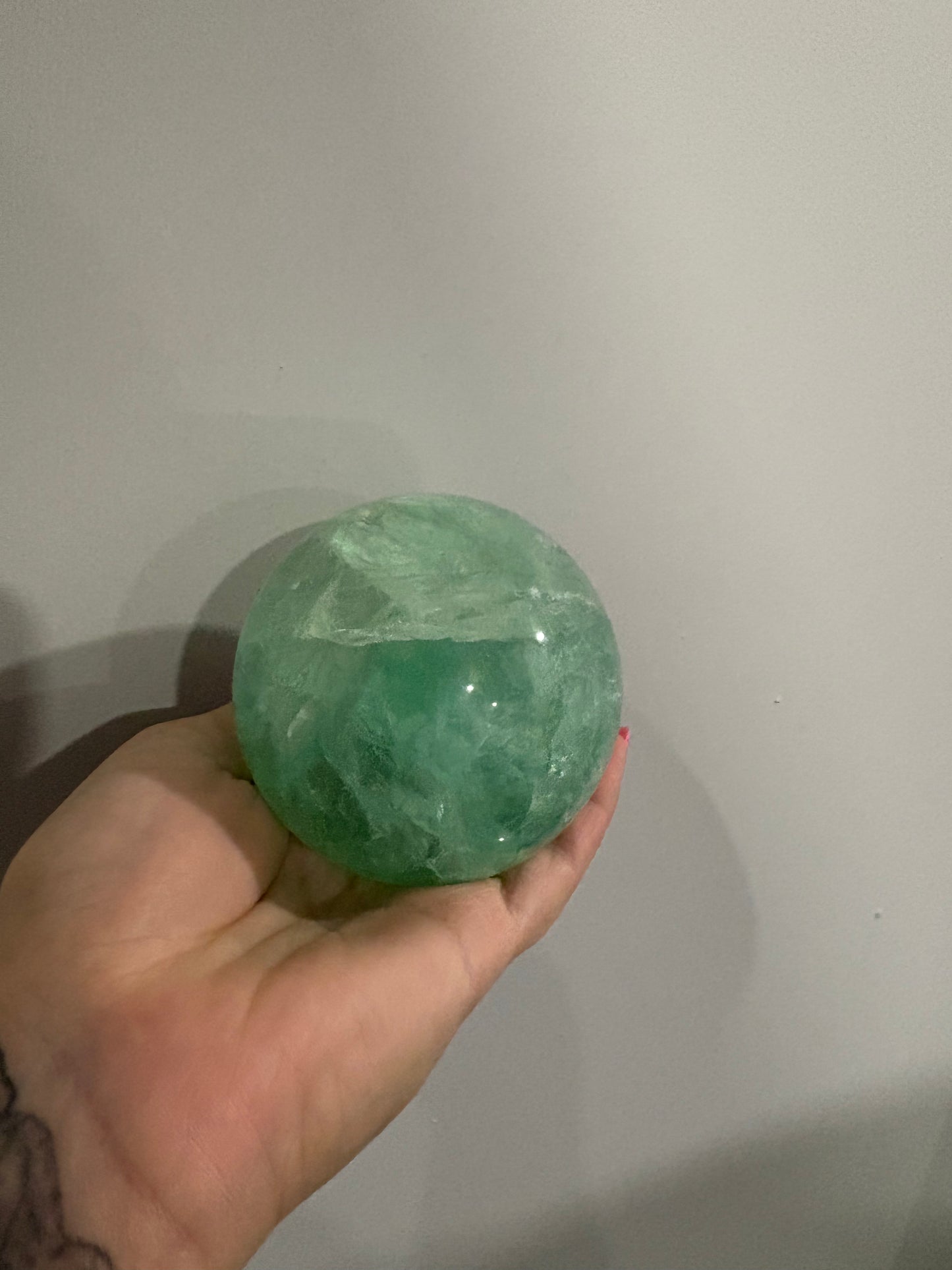 Green Fluorite Sphere