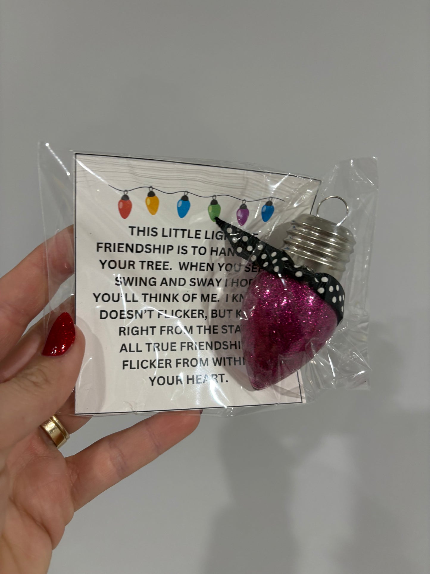 Glitter Light Ornaments