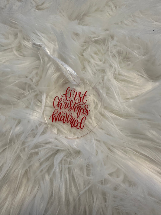 First Christmas Married Ornament