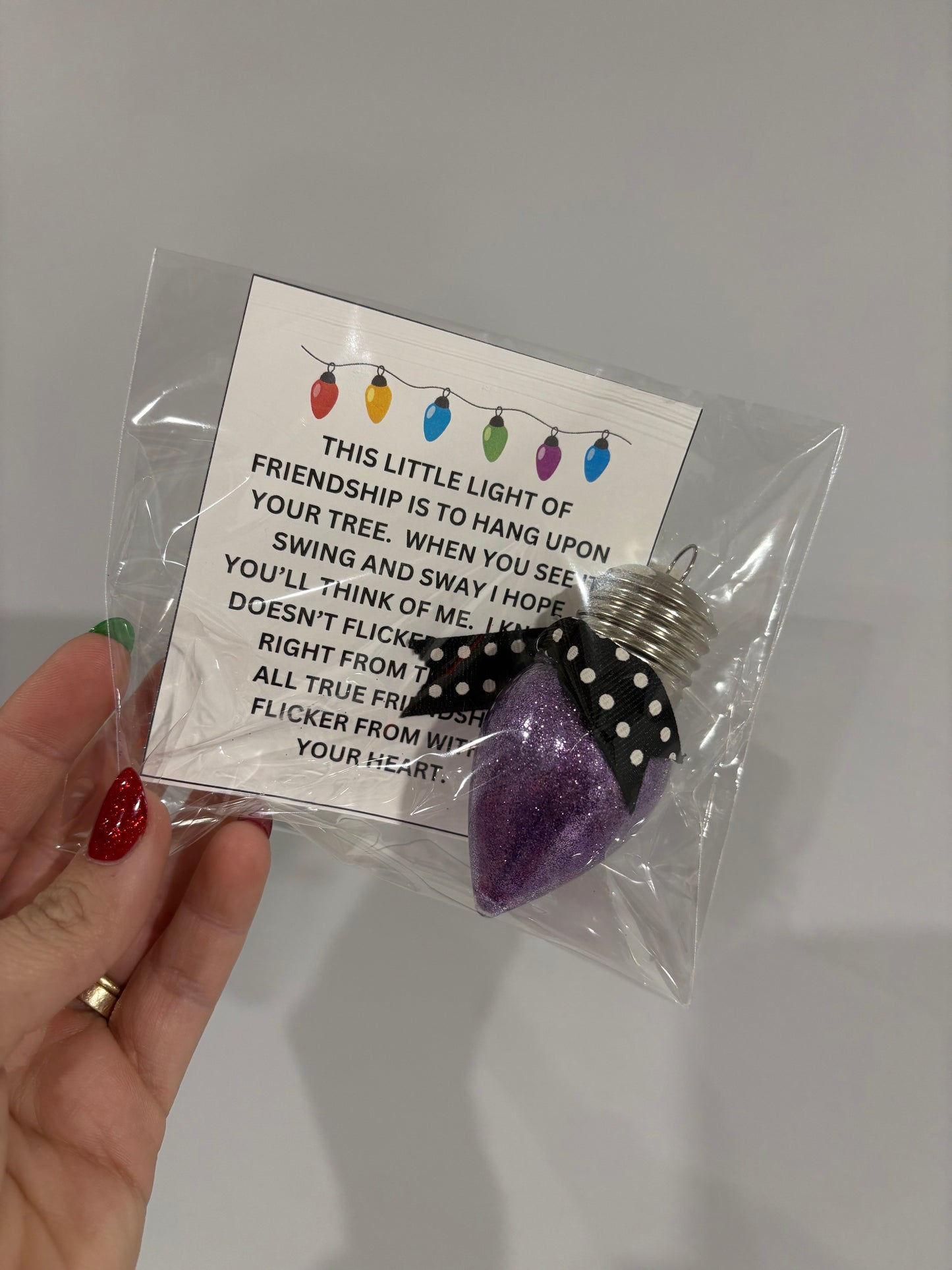 Glitter Light Ornaments