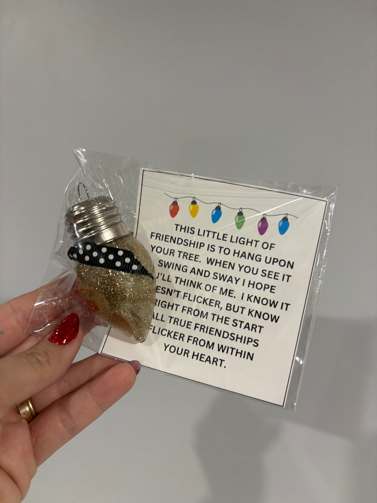 Glitter Light Ornaments